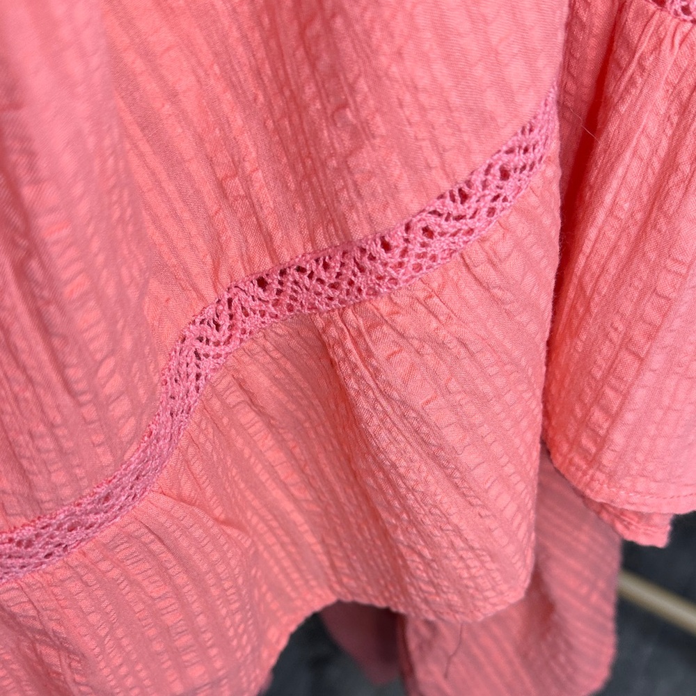 Zara Coral Dress size large - Picture 11 of 12